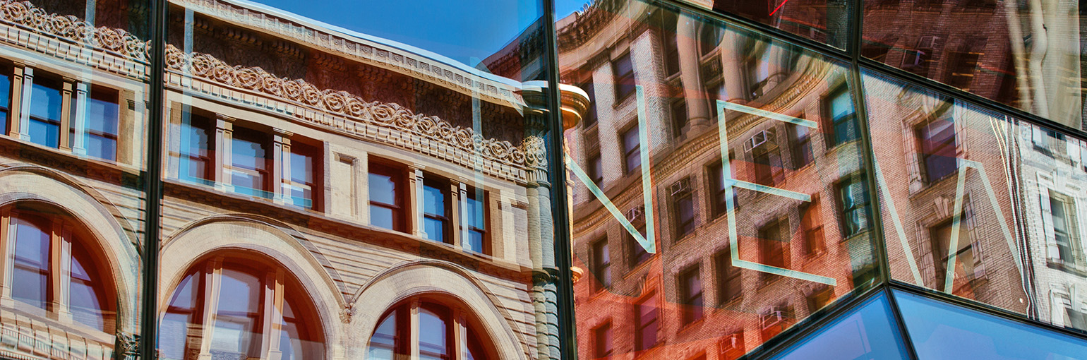 Texture of windows of the University Center